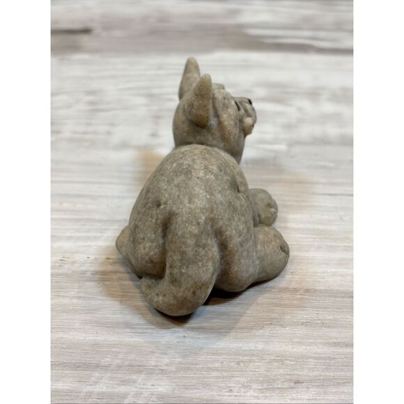 Vintage Quarry Critters Cameron Cat Figurine Second Nature Design Stone Laying - Picture 6 of 11